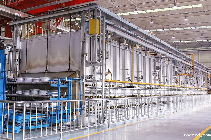 轮毂技术-热加工生产线-连续辊低式无料筐热处理